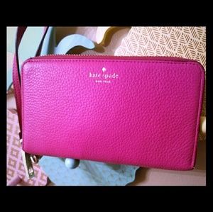 Kate Spade wallet wristlet pink